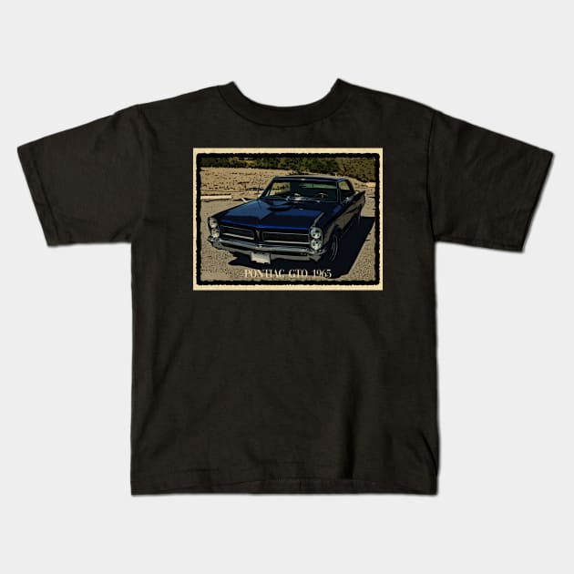 Pontiac GTO 1965 Kids T-Shirt by PrintstaBee